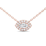 Sugarock Classic Diamond Pendant 18K Rose Gold Pendant DEF VVS-VS