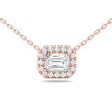 Sugarock Classic Diamond Pendant 18K Rose Gold Pendant DEF VVS-VS