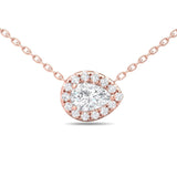 Sugarock Classic Diamond Pendant 18K Rose Gold Pendant DEF VVS-VS