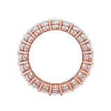 Sugarock Classic Diamond Bands 18K Rose Gold Anniversary Band DEF VVS-VS