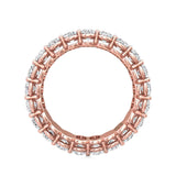 Sugarock Classic Diamond Bands 18K Rose Gold Anniversary Band DEF VVS-VS