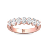 Sugarock Classic Diamond Bands 18K Rose Gold Anniversary Band DEF VVS-VS