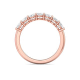Sugarock Classic Diamond Bands 18K Rose Gold Anniversary Band DEF VVS-VS