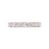 Sugarock Classic Diamond Bands 18K Rose Gold Anniversary Band DEF VVS-VS