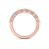 Sugarock Classic Diamond Bands 18K Rose Gold Anniversary Band DEF VVS-VS