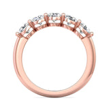 Sugarock Classic Diamond Bands 18K Rose Gold Anniversary Band DEF VVS-VS
