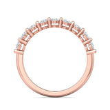 Sugarock Classic Diamond Bands 18K Rose Gold Anniversary Band DEF VVS-VS