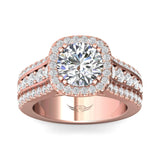Sugarock Encore 14K Rose Gold Engagement Ring DEF VVS-VS