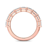 Sugarock Classic Diamond Bands 14K Rose Gold Anniversary Band DEF VVS-VS