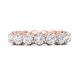 Sugarock Classic Diamond Bands 14K Rose Gold Anniversary Band DEF VVS-VS