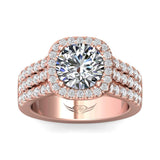 Sugarock Encore 14K Rose Gold Engagement Ring DEF VVS-VS