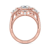 Sugarock Encore 14K Rose Gold Engagement Ring DEF VVS-VS