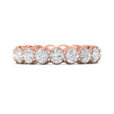 Sugarock Classic Diamond Bands 14K Rose Gold Anniversary Band DEF VVS-VS