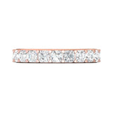 Sugarock Classic Diamond Bands 14K Rose Gold Anniversary Band DEF VVS-VS