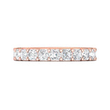 Sugarock Classic Diamond Bands 14K Rose Gold Anniversary Band DEF VVS-VS