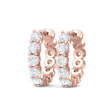 Sugarock Classic Diamond Earrings 14K Rose Gold Earring DEF VVS-VS