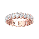 Sugarock Classic Diamond Bands 14K Rose Gold Anniversary Band DEF VVS-VS
