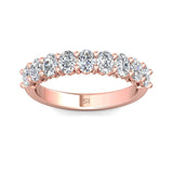 Sugarock Classic Diamond Bands 14K Rose Gold Anniversary Band DEF VVS-VS