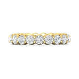 Sugarock Classic Diamond Bands 18K Yellow Gold Anniversary Band DEF VVS-VS