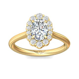 Sugarock Solitaire 18K Yellow Gold Engagement Ring DEF VVS-VS