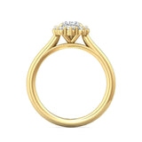 Sugarock Solitaire 18K Yellow Gold Engagement Ring DEF VVS-VS