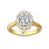 Sugarock Solitaire 18K Yellow Gold Engagement Ring DEF VVS-VS