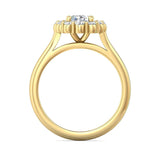 Sugarock Solitaire 18K Yellow Gold Engagement Ring DEF VVS-VS