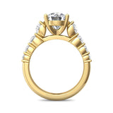 Sugarock Channel/Shared Prong 18K Yellow Gold Engagement Ring DEF VVS-VS