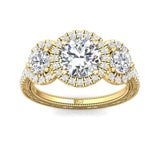 Sugarock Encore 18K Yellow Gold Engagement Ring DEF VVS-VS