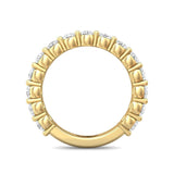 Sugarock Channel/Shared Prong 18K Yellow Gold Wedding Band DEF VVS-VS