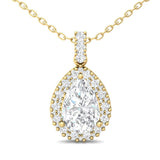 Sugarock Classic Diamond Pendant 18K Yellow Gold Pendant DEF VVS-VS