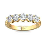 Sugarock Classic Diamond Bands 18K Yellow Gold Anniversary Band DEF VVS-VS