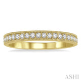 1/4 Ctw Round Cut Diamond Wedding Band in 14K Yellow Gold