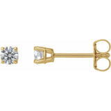 14K Yellow Gold 1/4 CTW Natural Diamond Earrings