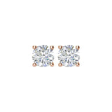 14K Rose Gold 1 CTW Natural Diamond Earrings