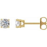 14K Yellow Gold 1/2 CTW Natural Diamond Earrings