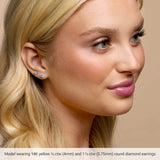 Platinum 1 CTW Natural Diamond Cocktail-Style Earrings