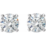 14K White Gold 1/4 CTW Natural Diamond Cocktail-Style Earrings