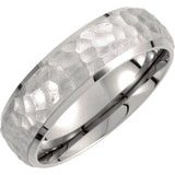 Titanium 7 mm Beveled-Edge Inlay Band Size 6.5