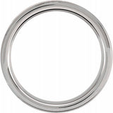 Tungsten 6 mm Beveled-Edge Band Size 8