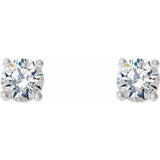 Sterling Silver 1/8 CTW Natural Diamond Cocktail-Style Earrings