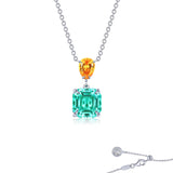 Fancy Lab-Grown Sapphire Necklace