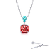 Fancy Lab-Grown Sapphire Necklace