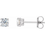 14K White Gold 1/2 CTW Lab-Grown Diamond Earrings
