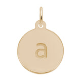 Petite Initial Disc - Lower Case Block a