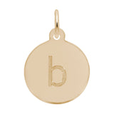 Petite Initial Disc - Lower Case Block b