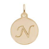 PETITE INITIAL DISC - SCRIPT N
