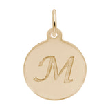 PETITE INITIAL DISC - SCRIPT M