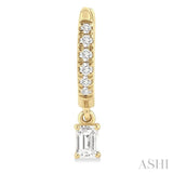 .40CTRDDM PETITE HUGGIE ER YG 14K-G*