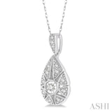 Pear Shape Diamond Pendant